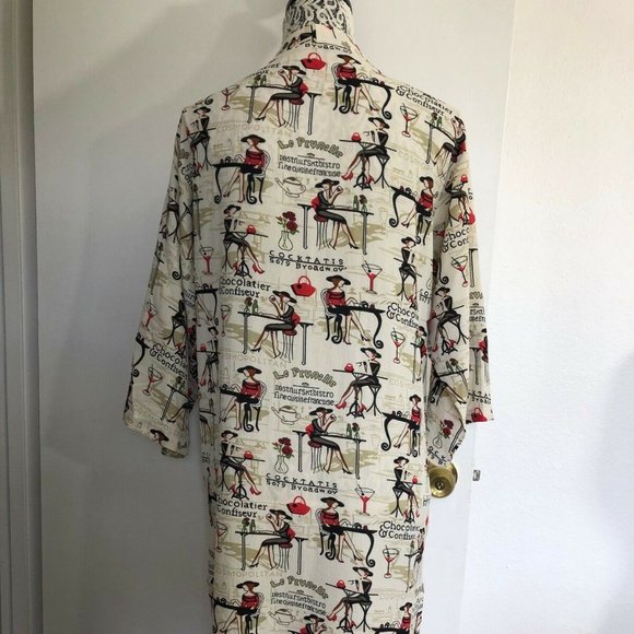 Women's Fashion Robe Duster Open Front Cardigan 14 - Picture 3 of 7